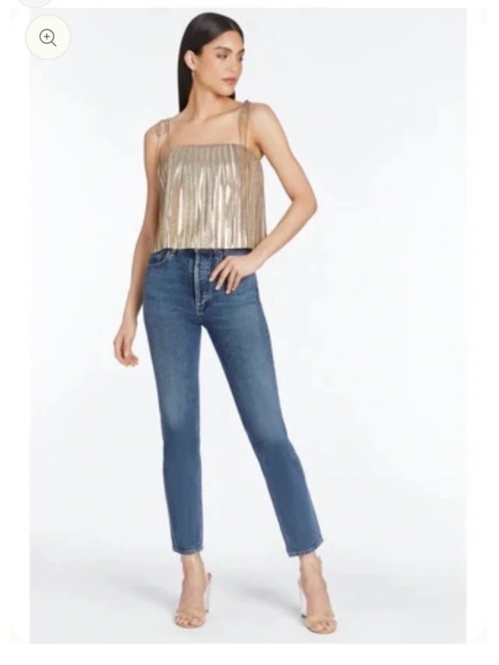 Amanda Uprichard Gold Top